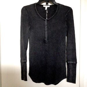 Splendid Acid Wash Thermal Henley
